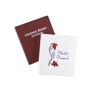 1.5" Vinyl Binder 8.5 X 5.5"